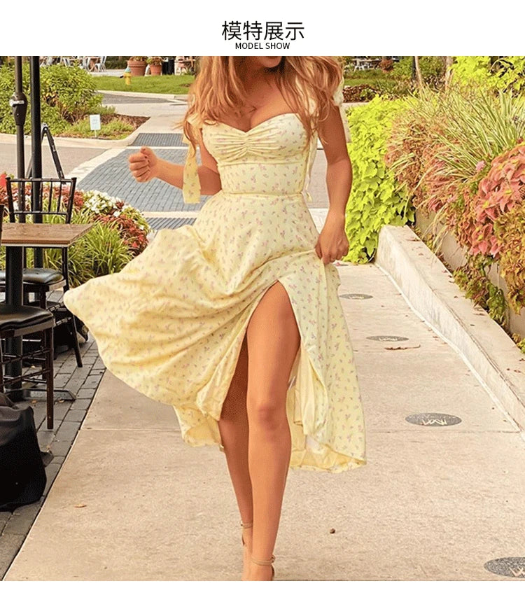 Floral Tight Camisole Dress male Clothing Sexy Club Mini Skirt Vestidos Casual Short Dress - Just The Fly Way