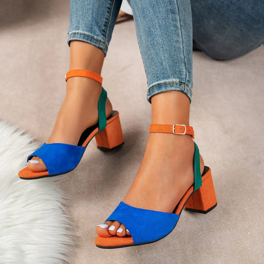 Fashionable, Bold and Beautiful DressWomen Sandals New Fashion High Heels Sandals Sexy Big Size Sandals Women Strap High Quality Shoes for Women Sandalias De Mujer - Just The Fly Way