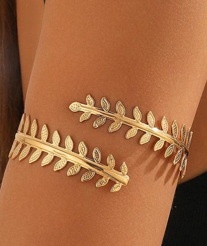 Fashion Gold Geometric Arm Chain Bracelet - Just The Fly Way