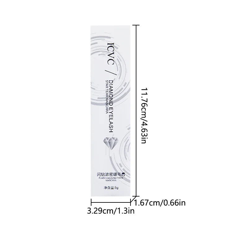 Fashionable, Bold and Beautiful DressSparkling diamond mascara sequins waterproof glitter 5ml