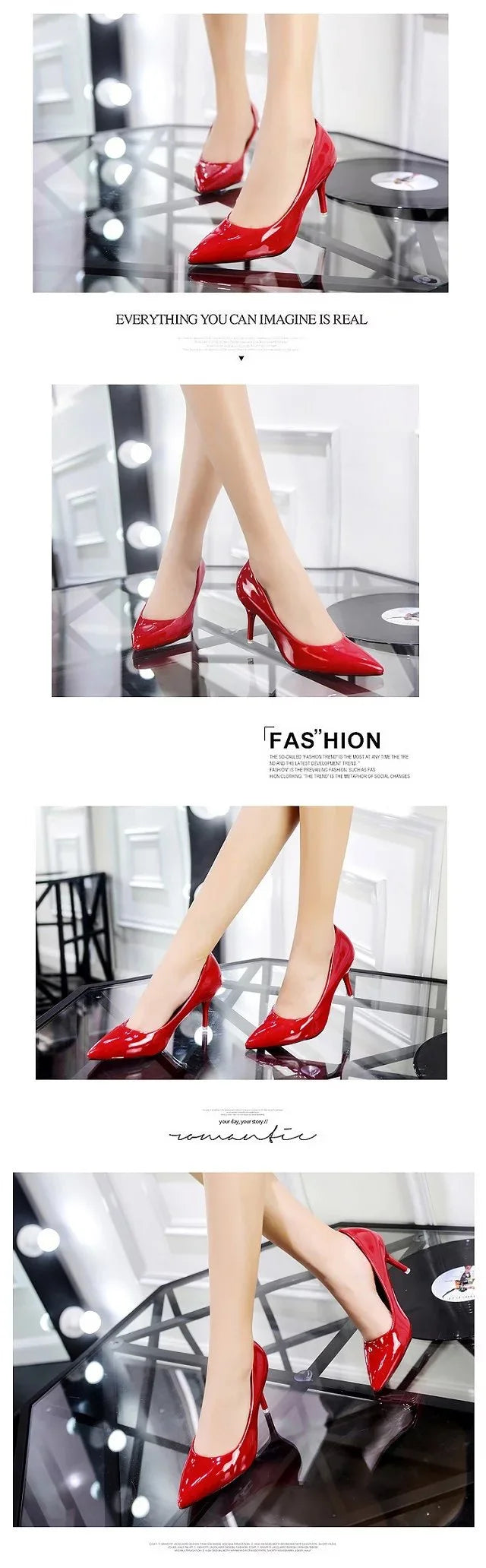 Fashionable, Bold and Beautiful DressBig Size Women's Boat Shoes Faux Suede High Heels Pointed Toe Pumps Stilettos Basic Pump for Female White Black Red Pink Blue