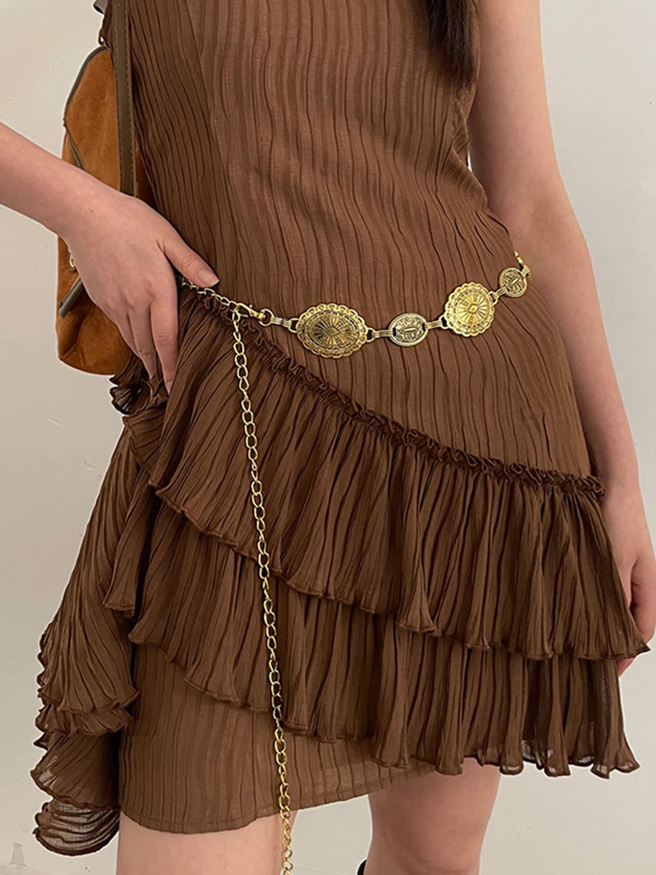 Bohemian Style High-end Silver or Gold Metal Chain Belt