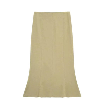 Vest Top and Slim Midi Skirt Set, Side Zipper Closure - Just The Fly Way
