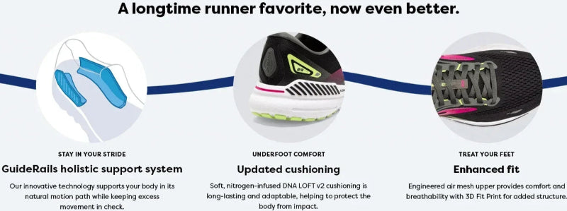 Three shoe inserts with text highlighting features and benefits on a blue background