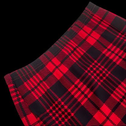 Flirty Pencil Mini Plaid High Waist Short Skirt for Women - Just The Fly Way