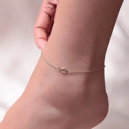 Adjustable Red Cherry Charm Anklet for Women – Silver Chain Ankle Bracelet, Jewelry Gift - Just The Fly Way