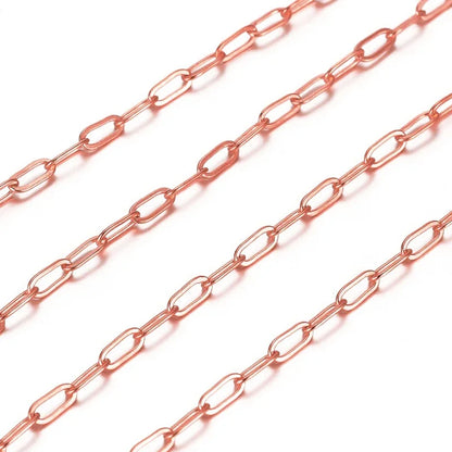 Shine On 18K Gold Plated Paperclip Chain for DIY Jewelry Lovers - Perfect for Necklaces & Bracelets - Just The Fly Way