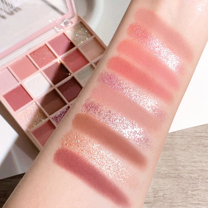 Fashionable, Bold and Beautiful Dress25 Colors Eyeshadow Palette High Gloss Cement Grey Rose Brown Color Tone Matte Glitter Daily Makeup Dry Rose Eyeshadow For Music