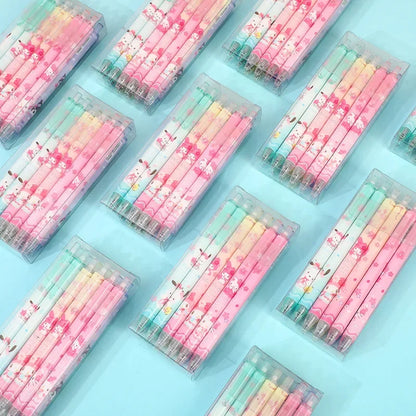 Sanrio 12pcs Mechanical Pencil Kawaii Hello Kitty Pochacco Melody Pencil-free Hb Primary School Stationery Office Supplies