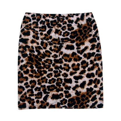 Leopard Print High Waist Skirt for Women - Pencil Bodycon Mini Skirt - Just The Fly Way