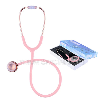 Fashionable, Bold and Beautiful DressClassic Professional Pink Cardiology Estetoscopio Double Head Cute Medical Doctor Nurse Student Physician Clinical Stethoscope