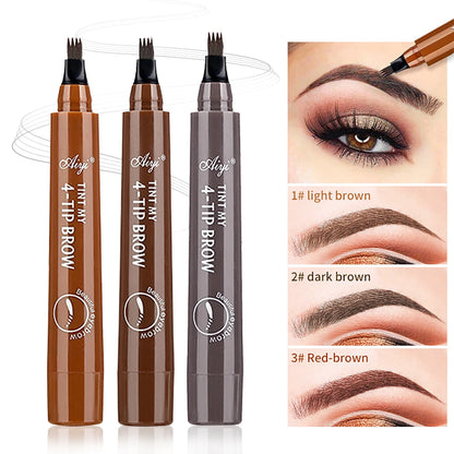 Fashionable, Bold and Beautiful DressFour-pronged eyebrow pencil, four-end, long-lasting, non-smudged, water-resistant, anti-smudged eyebrow pencil