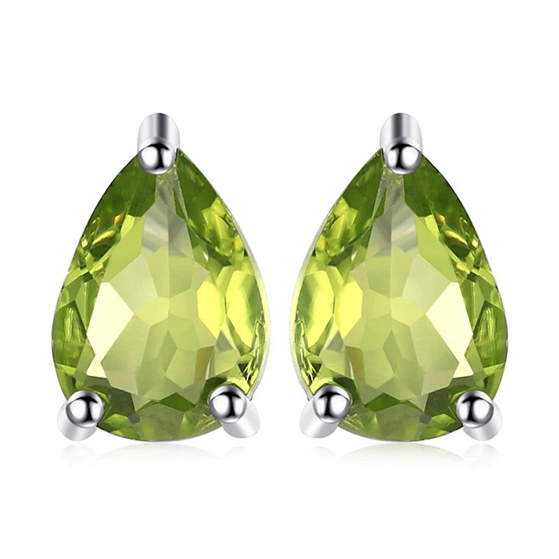 Fashionable, Bold and Beautiful DressJewelryPalace Rose Gold Yellow Gold Plated Oval Natural Amethyst Citrine Garnet Topaz Peridot 925 Sterling Silver Earrings Woman - Just The Fly Way