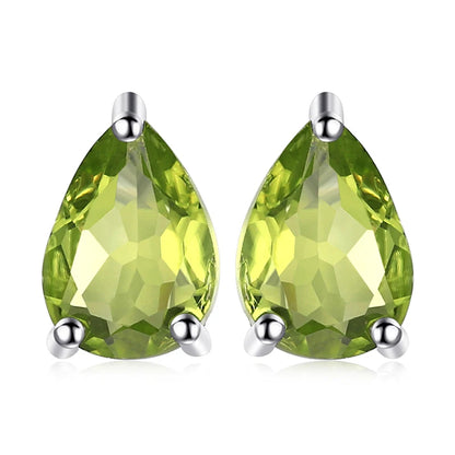 Fashionable, Bold and Beautiful DressJewelryPalace Rose Gold Yellow Gold Plated Oval Natural Amethyst Citrine Garnet Topaz Peridot 925 Sterling Silver Earrings Woman - Just The Fly Way