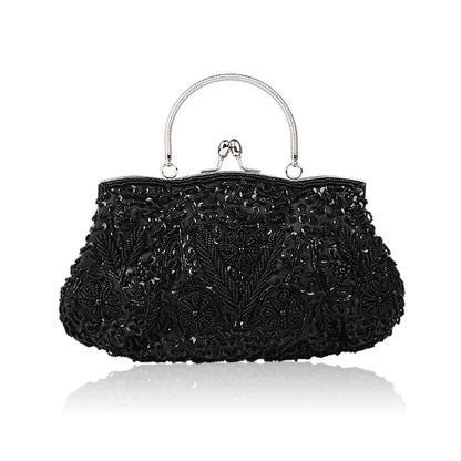 Fashion Retro Women Evening Bags Beaded Ladies Clutch Purse Shoulder Chain Wedding Party Women's Handbag Purses and Handbags - Just The Fly Way
