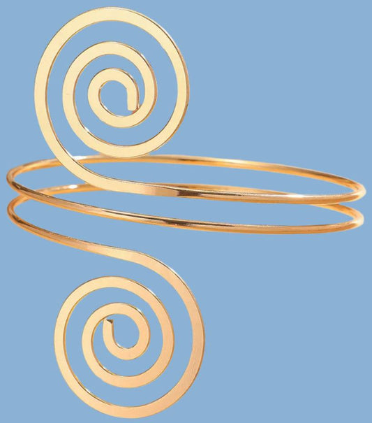 Fashion Gold Geometric Arm Chain Bracelet - Just The Fly Way