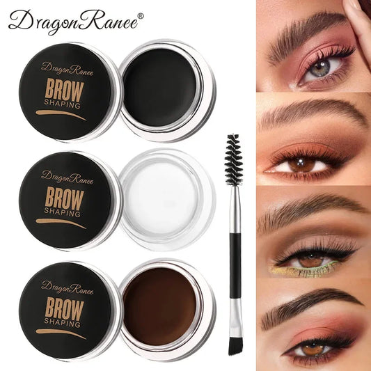 Fashionable, Bold and Beautiful Dress6 Color Wild Eyebrow Styling Cream Eyebrow Shaping Gel Soap Wax Clear Eyebrow Cream Tint Brow Lift With Brush