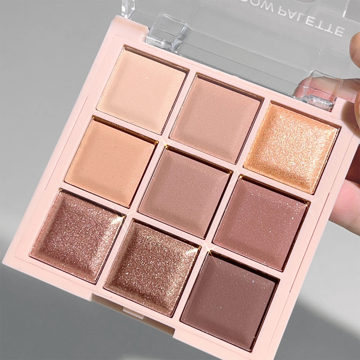 Fashionable, Bold and Beautiful DressJUJU DREAM 9-Color Eyeshadow Palette, Matte & Shimmer Finish, Soft Milk Tea Tones, Compact & Easy for Daily Student Makeup