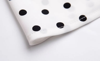 Bold and Sassy Retro Polka Dot Halter Maxi Dress - Just The Fly Way