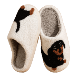 Women's Dachshund Indoor Slippers, Comfortable, Soft, Adorable - Just The Fly Way