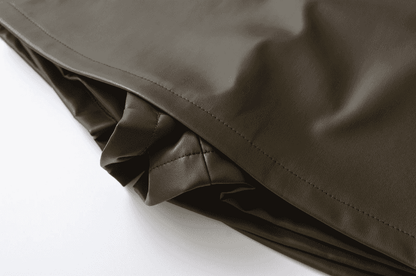 Be Bold in This Low Rise Black Mini Faux Leather Skort - Just The Fly Way