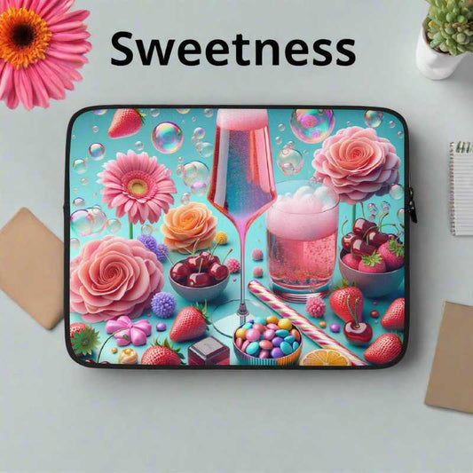 Playfully Sweet Laptop Sleeve - Stylish Protection for Your Tech - Just The Fly Way