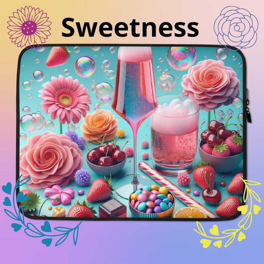 Playfully Sweet Laptop Sleeve - Stylish Protection for Your Tech - Just The Fly Way