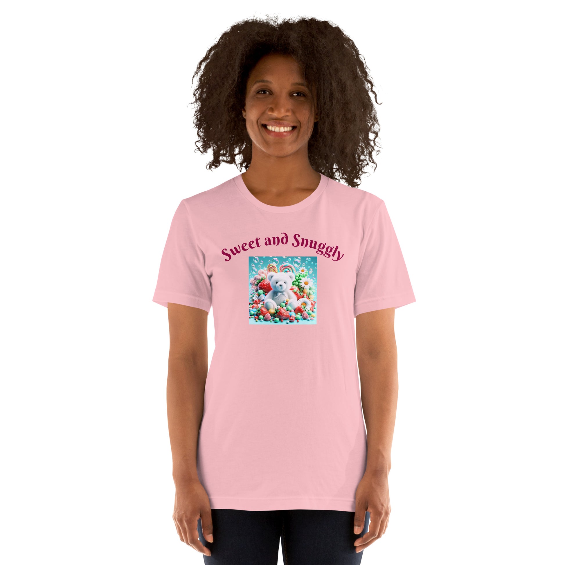 Adorable and Cozy Teddy Bear and Candy T-Shirt to Display Your Endearing Charm - Just The Fly Way