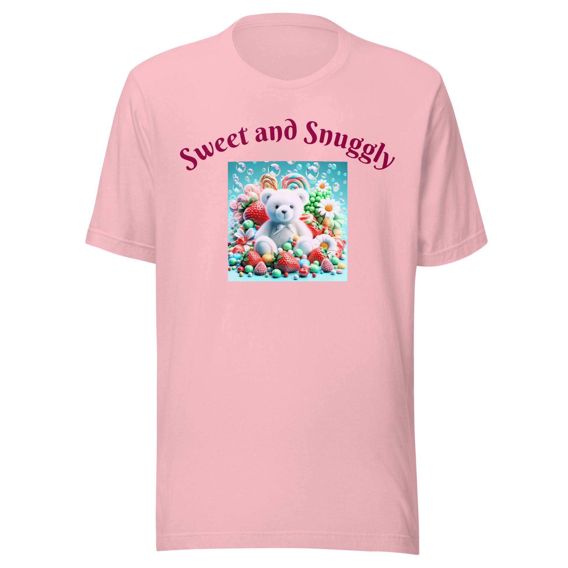 Adorable and Cozy Teddy Bear and Candy T-Shirt to Display Your Endearing Charm - Just The Fly Way