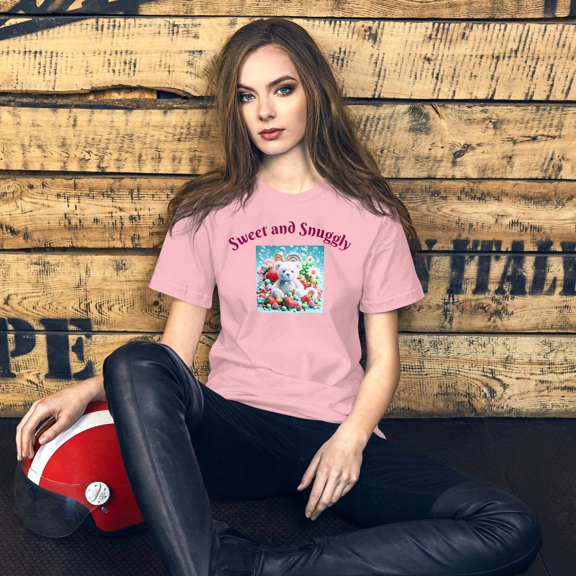 Adorable and Cozy Teddy Bear and Candy T-Shirt to Display Your Endearing Charm - Just The Fly Way