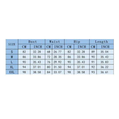 Size chart for clothing with measurements in centimeters and inches.